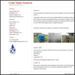 Screen shot of the Fuller Water Systems website.