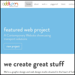 Screen shot of the Addison Design Ltd website.