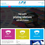 Screen shot of the A P S Printers Ltd website.