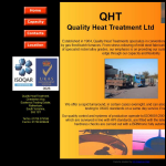 Screen shot of the Quality Heat Treatments Ltd website.
