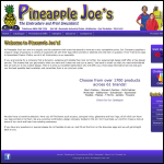 Screen shot of the Pineapple Joes Ltd website.