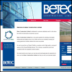 Screen shot of the Betec Construction Ltd website.