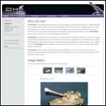 Screen shot of the Dhm Models website.