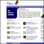 Screen shot of the Ozone Industries Ltd website.