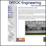 Screen shot of the Datoc Engineering Ltd website.