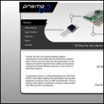 Screen shot of the Prisma Uk Rep Ltd website.