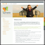 Screen shot of the Sphere It Ltd website.