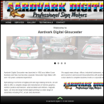 Screen shot of the Aardvark Digital website.