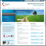 Screen shot of the Charter Solutions Ltd website.