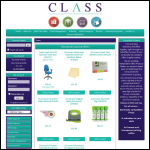 Screen shot of the Class Office Equipment Ltd website.