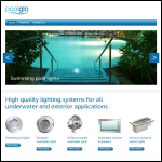 Screen shot of the Poolglo website.