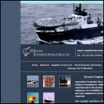 Screen shot of the Ocean Engineering (Fire) Ltd website.