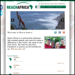 Screen shot of the Reach Africa website.