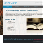 Screen shot of the Refinecatch Ltd website.