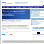 Screen shot of the Select Knowledge Ltd website.