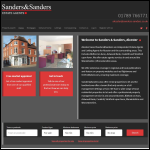 Screen shot of the Sanders & Sanders Recruitment Ltd website.