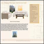 Screen shot of the Archway Design Services Ltd website.