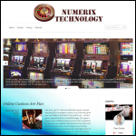 Screen shot of the Numerix Technology Ltd website.