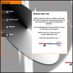 Screen shot of the Mobile Alert UK website.