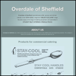 Screen shot of the Overdale of Sheffield website.