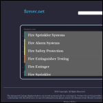 Screen shot of the Firesec Equipment Suplies Ltd website.