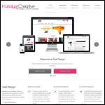 Screen shot of the Katalyst Creative website.