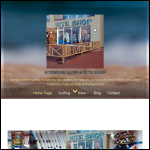 Screen shot of the KITEMARE-SURF & KITE SHOP website.