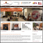 Screen shot of the Flamin Grate Stove & Chimney Centre website.
