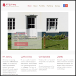 Screen shot of the K.P. Joinery Ltd website.