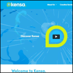 Screen shot of the Kensa Creative Ltd website.
