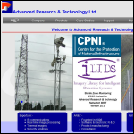 Screen shot of the Advanced Research & Technology website.