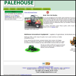 Screen shot of the Palehouse Groundcare Equipment website.