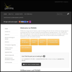Screen shot of the Pimms Holdings Ltd website.