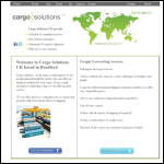 Screen shot of the Cargosolutionsuk Ltd website.