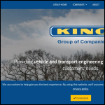 Screen shot of the King Vehicle Engineering Ltd website.