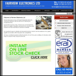 Screen shot of the Fairview Electronics Ltd website.