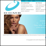 Screen shot of the Dome Cosmetics Ltd website.