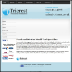 Screen shot of the Tricrest Precision Toolmakers Ltd website.