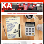 Screen shot of the Ka Sensors Ltd website.