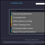 Screen shot of the Cossey Ltd website.