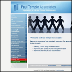 Screen shot of the Paul Temple Associates Ltd website.