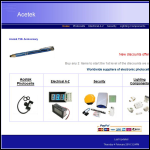 Screen shot of the Acetek Electrical Ltd website.