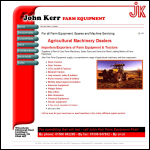 Screen shot of the John Kerr Farm Equipment website.