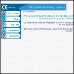 Screen shot of the Directives Advisory Services Ltd website.