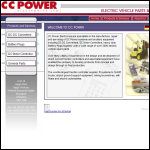 Screen shot of the C C Power Electronics Ltd website.