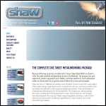 Screen shot of the Shaw Sheet Metal (Rugby) Ltd website.