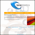 Screen shot of the Lane Plastics Ltd website.