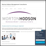 Screen shot of the Morton Hodson Management Consultants website.