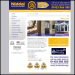 Screen shot of the Niddal Windows Ltd website.
