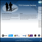 Screen shot of the Tcg Computer Services Ltd website.